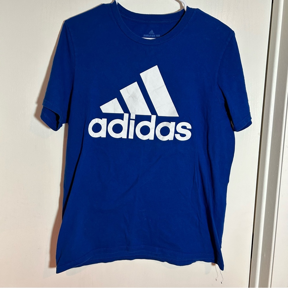 Adidas‎ short sleeve top logo spellout medium